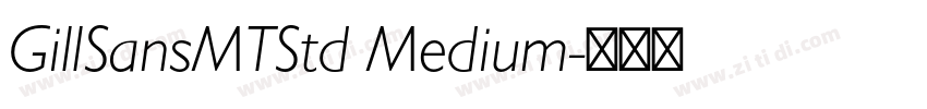 GillSansMTStd Medium字体转换
